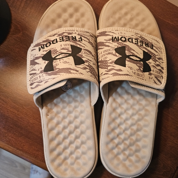 Under Armour CamouUnder Armour Mens Ignite Pro 8 Freedom Newflage Freedom Slides - Picture 3 of 5